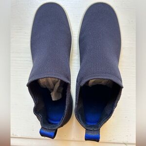 Rothy’s Chelsea navy high top knit sneaker slip on boot 8